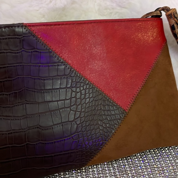 Chic Chico’s Red and Brown Women's Clutch/crossbody bag - Picture 4 of 7